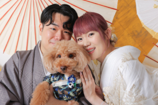 わんちゃんと一緒に！