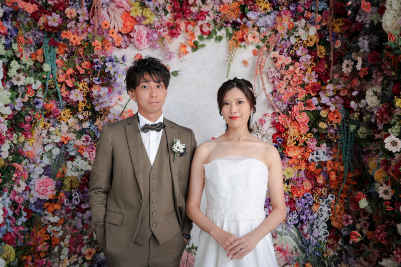 カラフルな背景も。