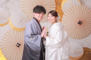 白無垢綿帽子の撮影