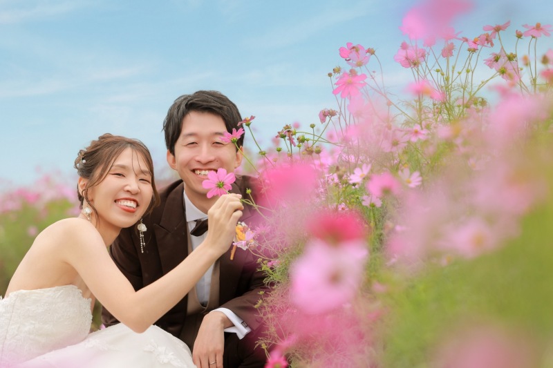 お花に近づいて