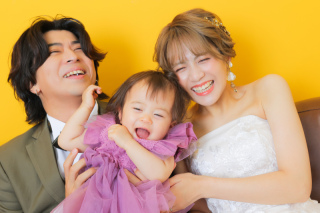 3人わちゃわちゃ洋装撮影！