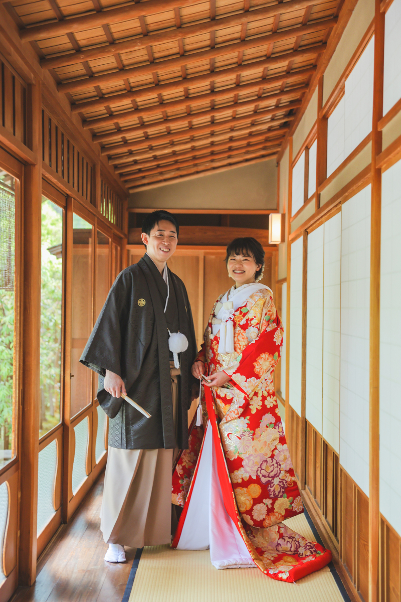 お着物が綺麗に見える。