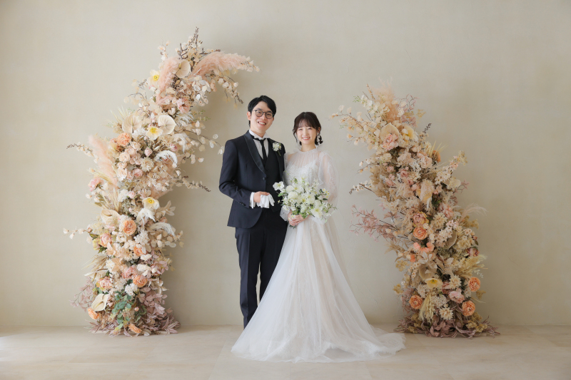 フォーマルな立ち姿でお写真を残せます。