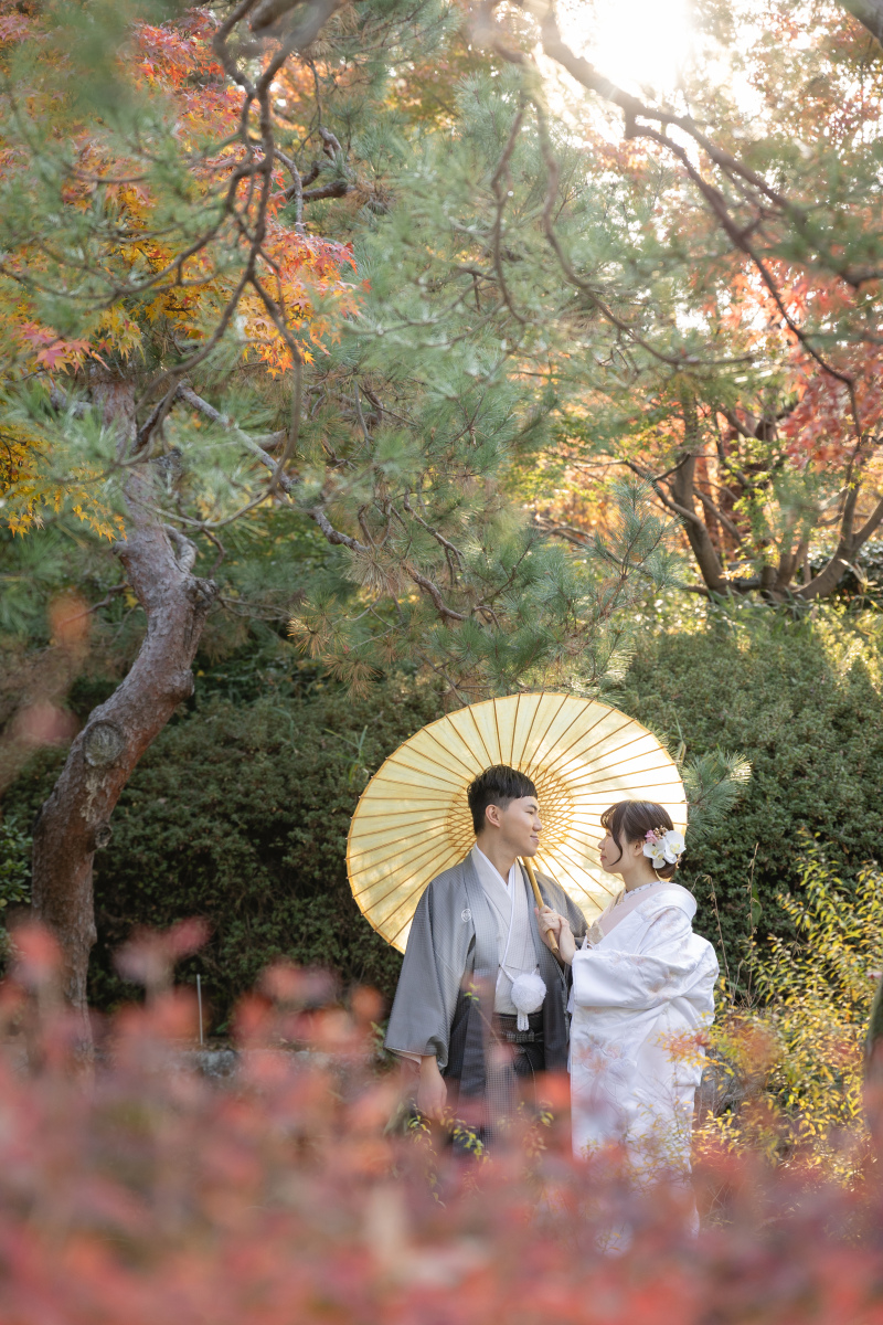 【白鳥庭園紅葉ロケーション】基本料金＋全データ／美肌加工付き！