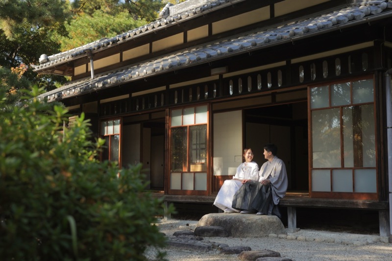 【鶴舞公園紅葉・お茶室ロケーション】基本料金+全データ/美肌加工付き!