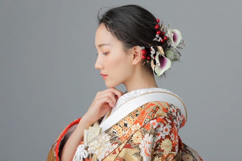 【和装＋洋装スタジオ撮影13,200円】婚礼写真各1枚+画像データ各1枚付き/衣装+ヘアメイク+肌・スタイル修正◎