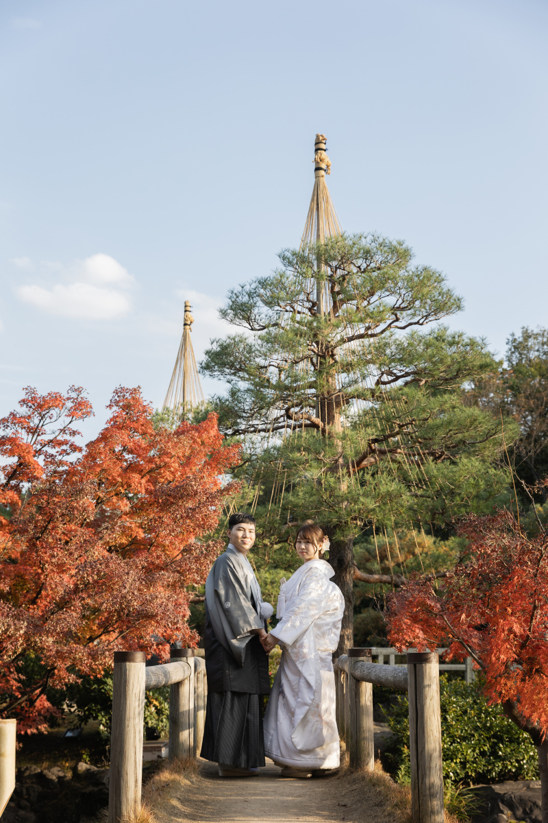 【白鳥庭園紅葉ロケーション】基本料金＋全データ／美肌加工付き！