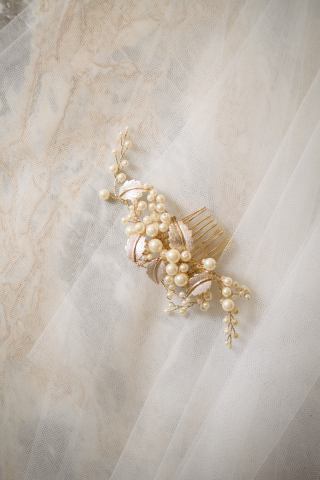 リーフ＆パールヘッドコーム小