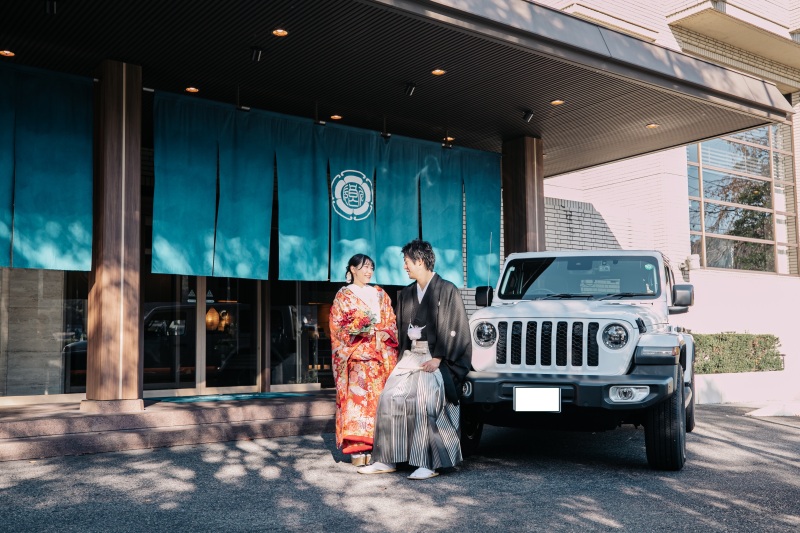 エントランスでの1枚