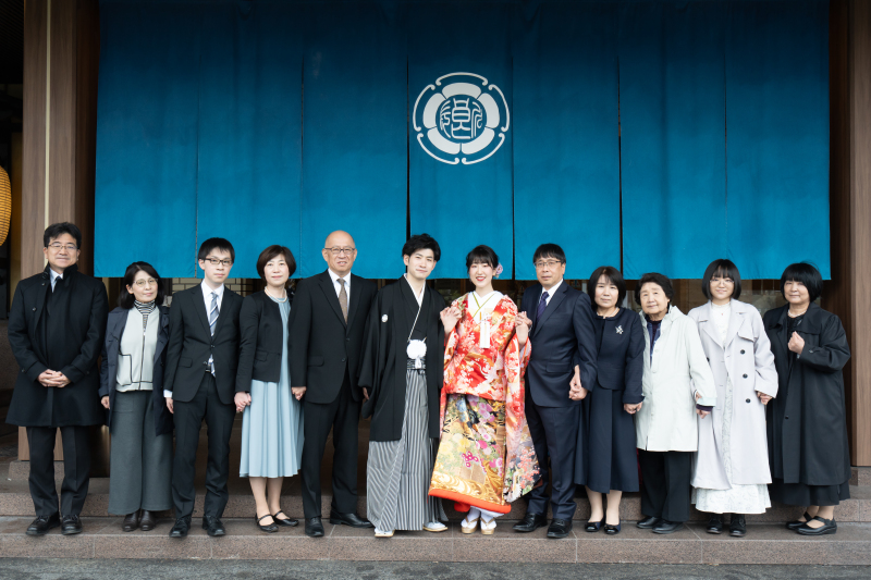 最後にご親族様全員との撮影を