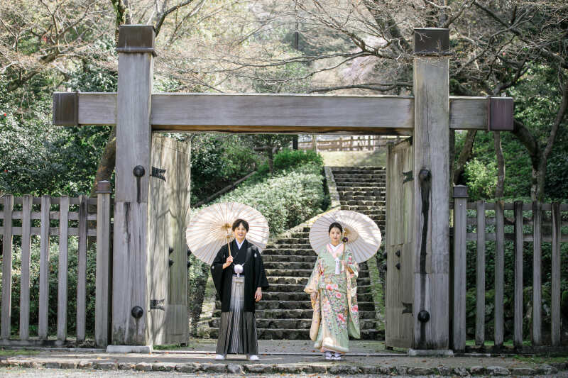 岐阜公園での撮影