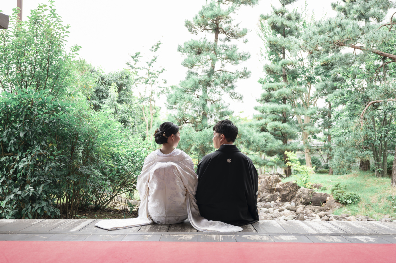 後ろ姿と大自然