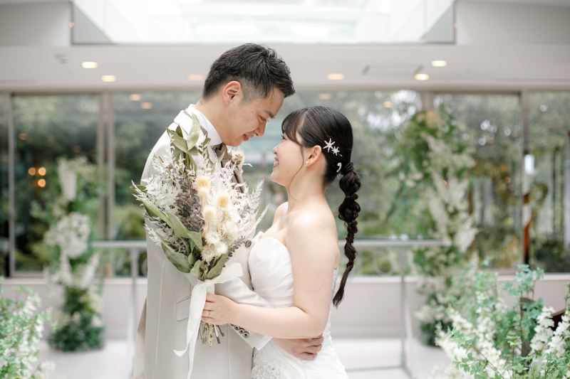 【洋装】二人だけお空間で♪贅沢館内前撮り