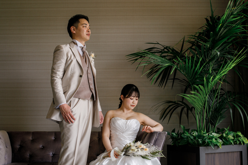 ホテルロビーでのクールなお写真