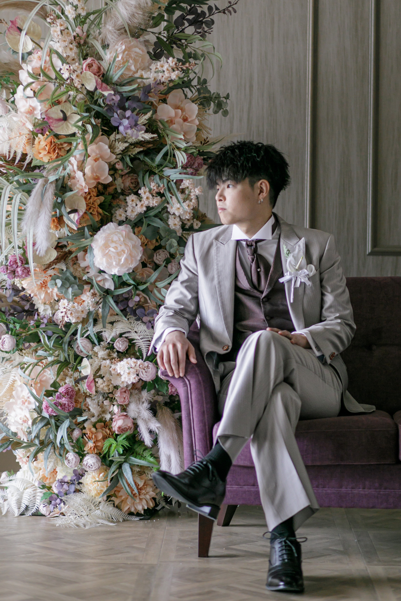 格好よくポージング