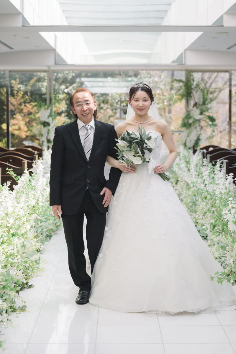 お父さまとのバージンロード