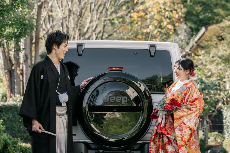 お車と様々な角度で