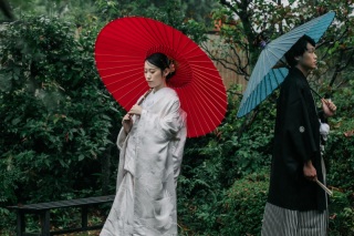 落ち着いた雰囲気の写真撮影