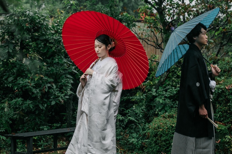 落ち着いた雰囲気の写真撮影