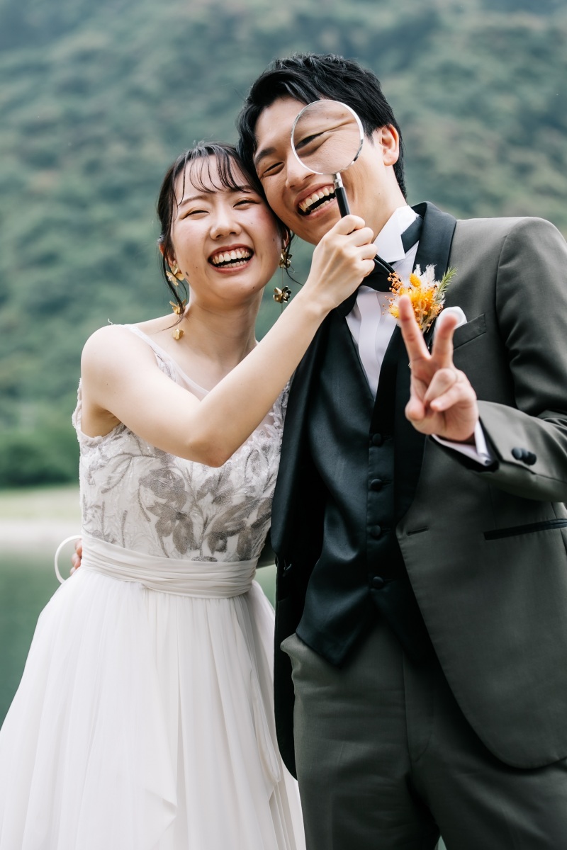 虫眼鏡を使った撮影