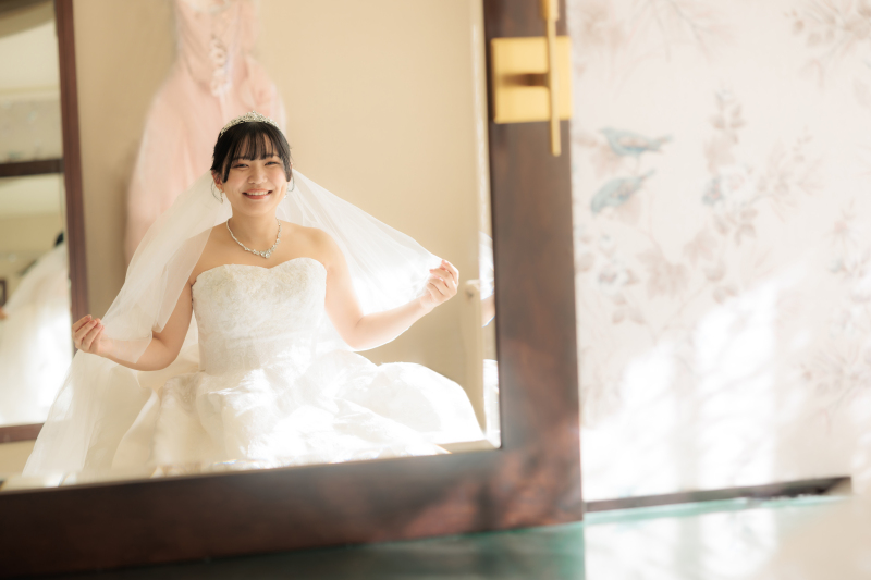 わくわくのウェディングドレス