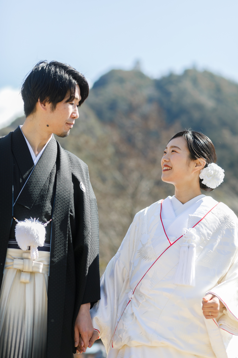 岐阜らしい景色を背景に