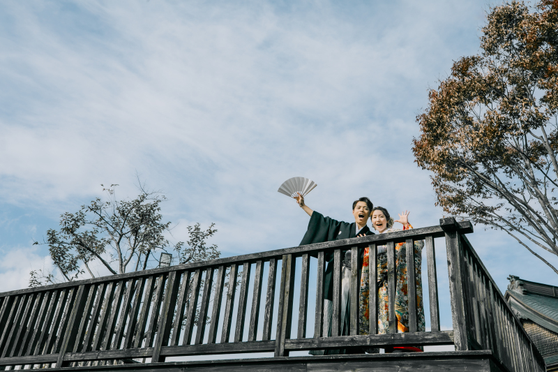 ロケーション撮影ならではの角度から