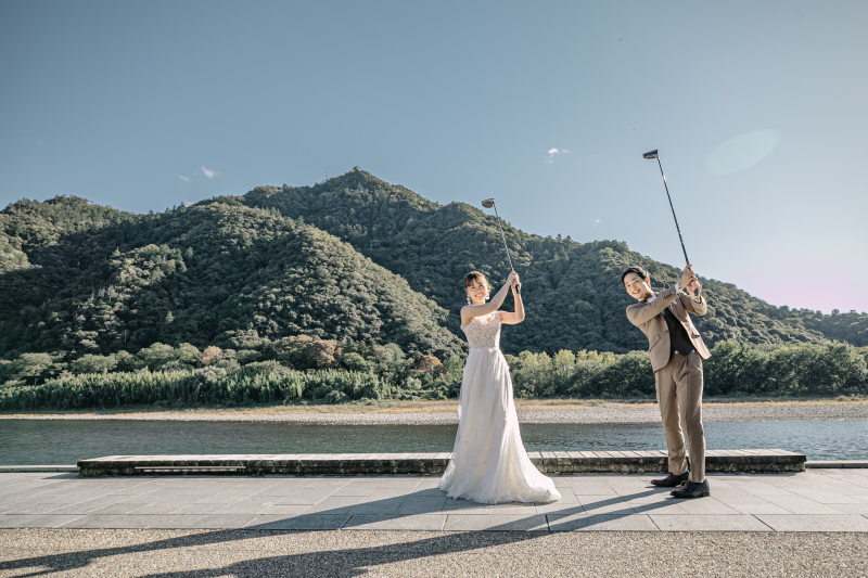 お二人の趣味を取り入れた1枚