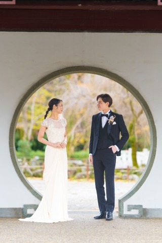 日中友好庭園でノスタルジックな世界観