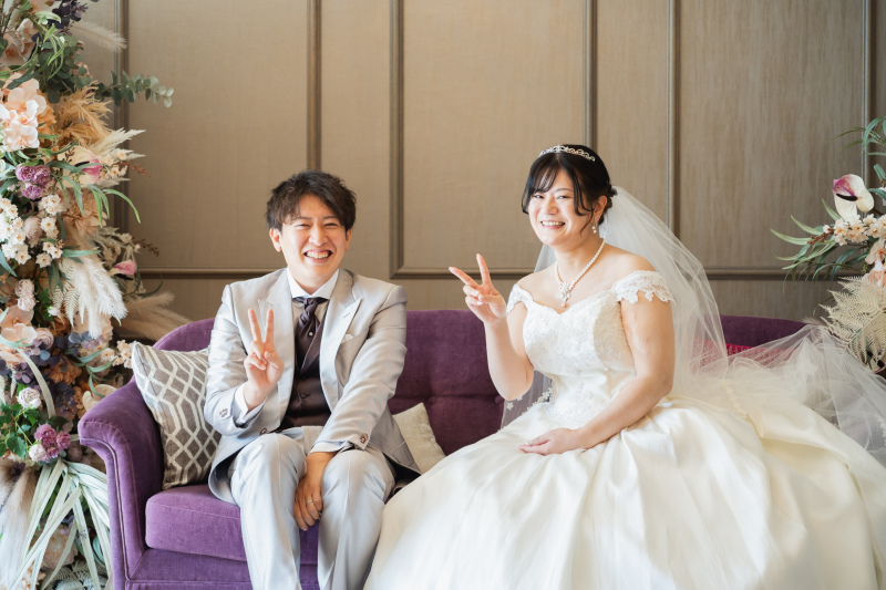 リラックスしたおふたりらしい撮影を