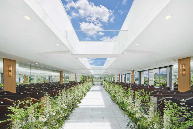 ガーデンウェディングと室内挙式のいいとこどり