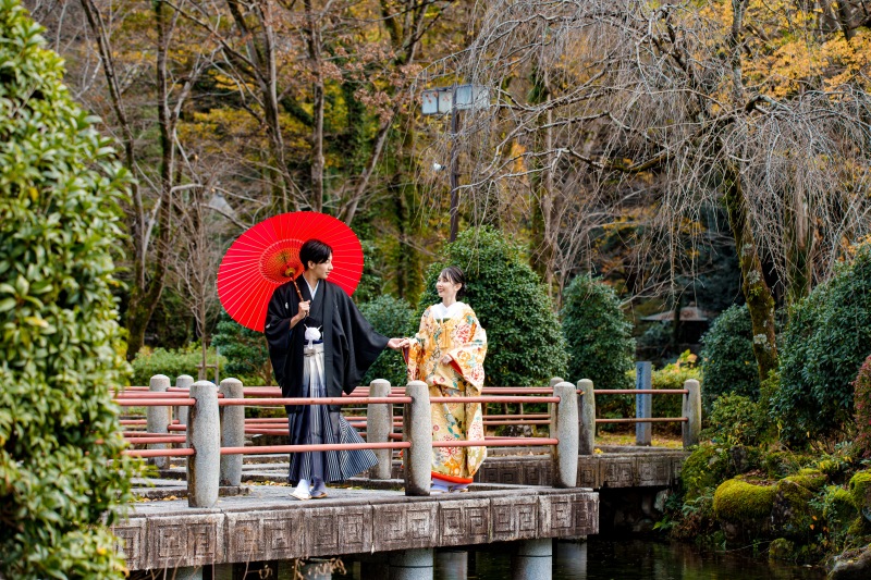 【和装】様々な文化が交じり合う異国情緒あふれる世界観を持つ【日中友好庭園コース】