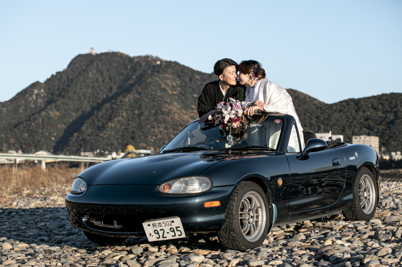 【和装】和と中華の融合【岐日中友好庭園】と清流せせらぐ【長良川プロムナード】で撮影する贅沢コース