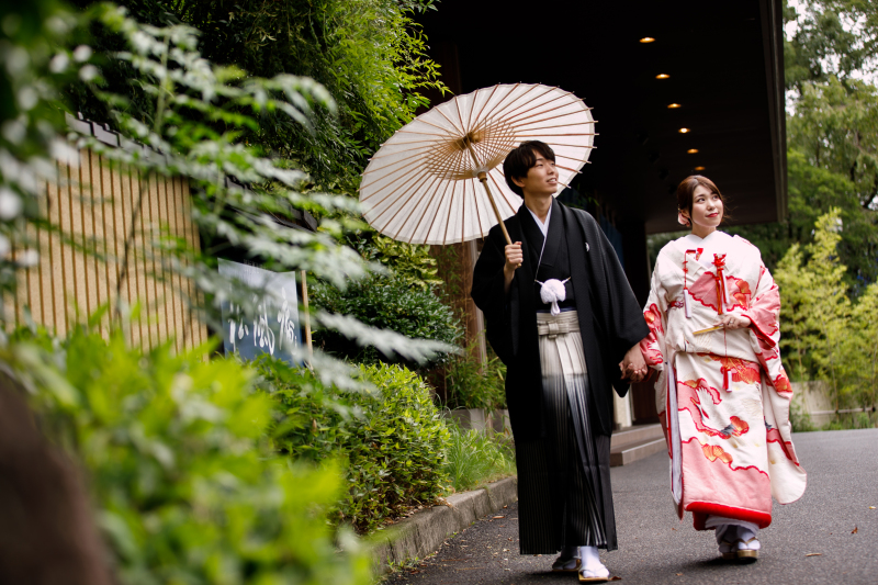 【和装】清流長良川と共に撮影ができるフォトスポット【長良川プロムナード】と【館内】撮影の欲張りコース