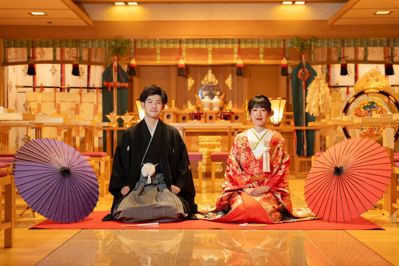 【和洋装】長良川清流ホテルの館内とチャペル・神殿撮影【館内スタジオ＋チャペル・神殿撮影コース】