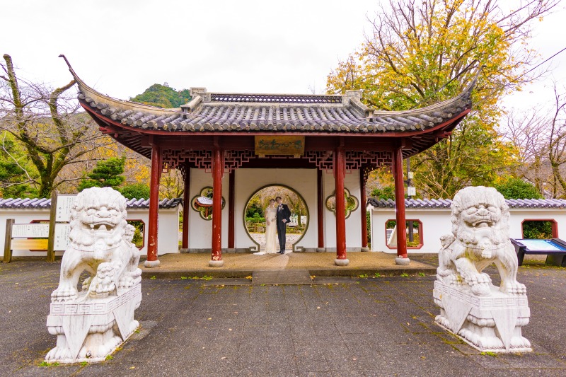 【和装】【岐阜公園】＆【日中友好庭園】で撮影する緑豊かなナチュラルフォトウェディング