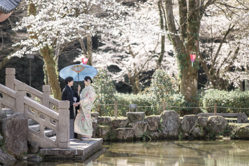 【和装】様々な文化が交じり合う異国情緒あふれる世界観を持つ【日中友好庭園コース】