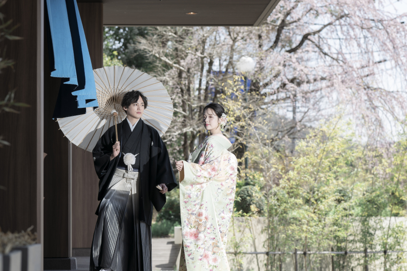 和装【3月23日∼4月5日に撮影される方限定】岐阜公園と日中友好庭園で撮影できる桜プラン