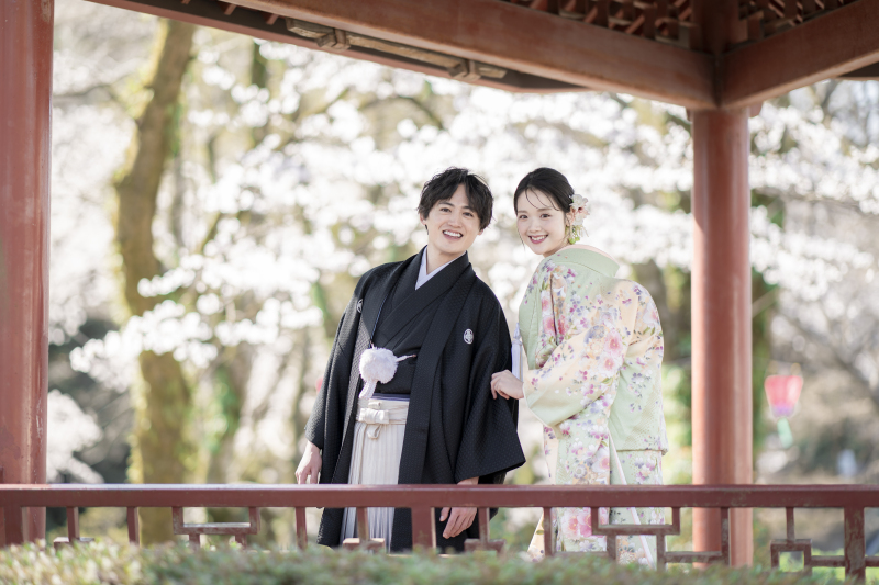 【和洋装】やっぱり撮影するなら和装も洋装もどっちも着たい！【日中友好庭園コース】