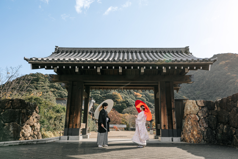 【和装】【岐阜公園】＆【日中友好庭園】で撮影する緑豊かなナチュラルフォトウェディング