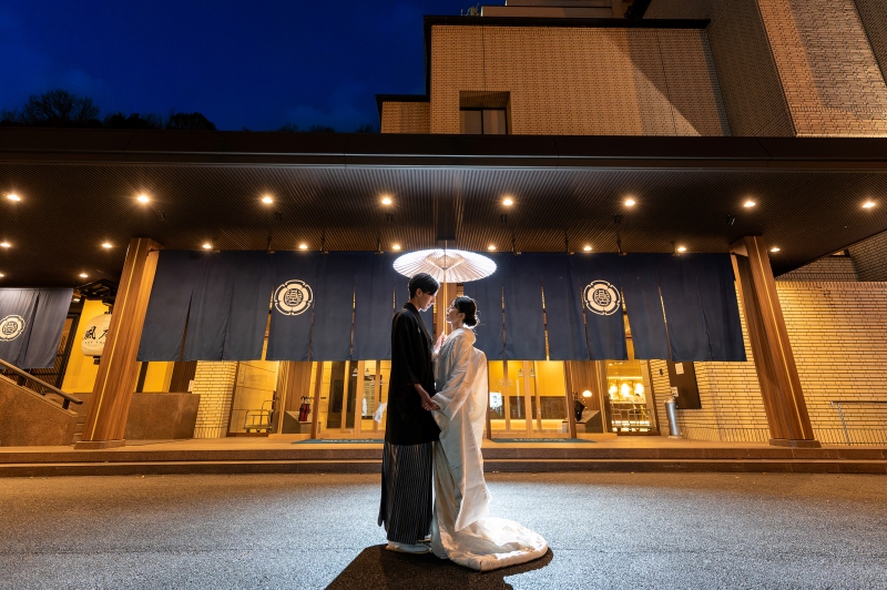 【和装】長良川清流ホテルの館内と神聖な館内神殿での撮影【館内スタジオ＋神殿撮影コース】