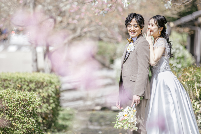 和洋装【3月23日∼4月5日に撮影される方限定】岐阜公園と日中友好庭園で撮影できる桜プラン
