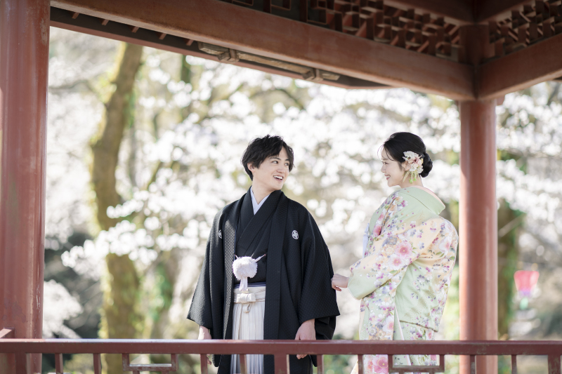 【和装】様々な文化が交じり合う異国情緒あふれる世界観を持つ【日中友好庭園コース】