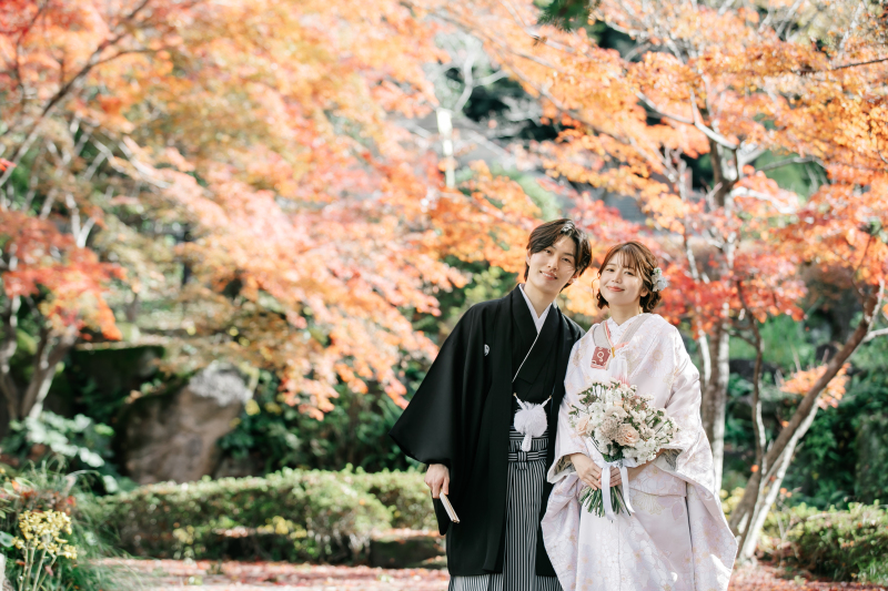 【和装】緑豊かな【岐阜公園】と昔ながらの街並みが残る【河原町】で撮影する贅沢コース