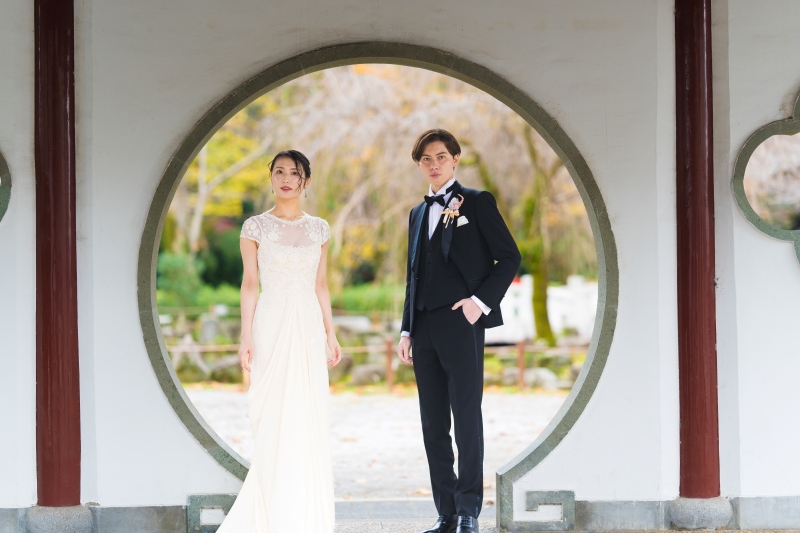 【和洋装】やっぱり撮影するなら和装も洋装もどっちも着たい！【日中友好庭園コース】