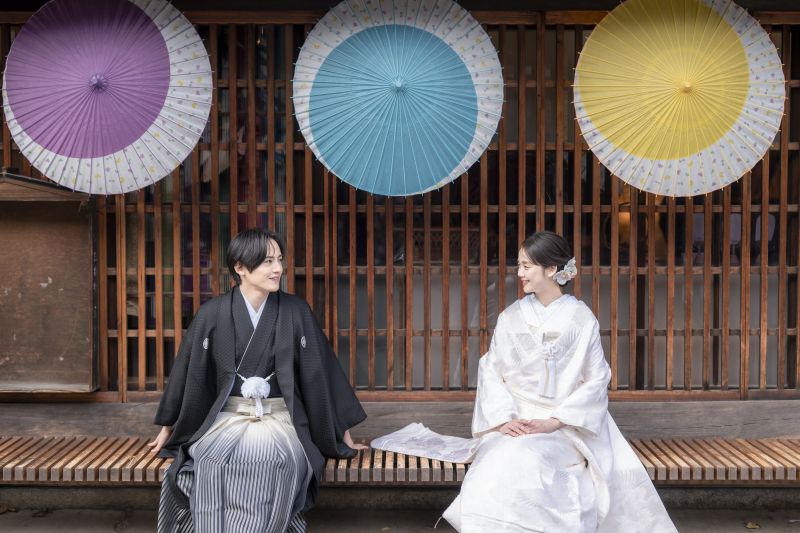 【和装】歴史を感じる古いまちなみでモダンな撮影はいかがでしょう【河原町コース】と【館内】で撮影できる欲張りプラン