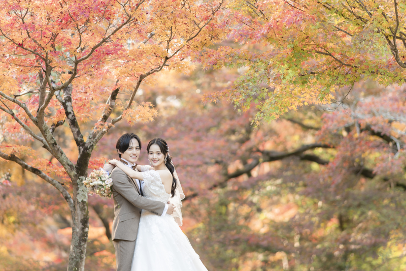 【和洋装】紅葉と秋晴れ愉しむ紅葉ロケーションプラン