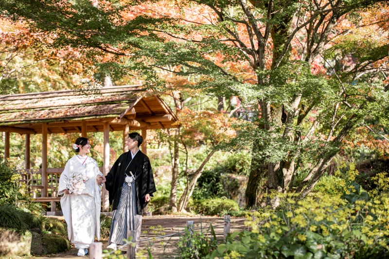 【和装】紅葉と秋晴れ愉しむ紅葉ロケーションプラン
