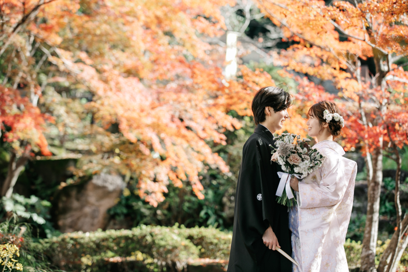 【和装】【岐阜公園】＆【日中友好庭園】で撮影する緑豊かなナチュラルフォトウェディング