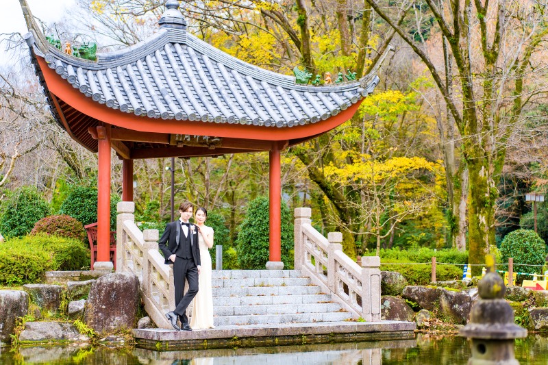 【和洋装】やっぱり撮影するなら和装も洋装もどっちも着たい！【日中友好庭園コース】